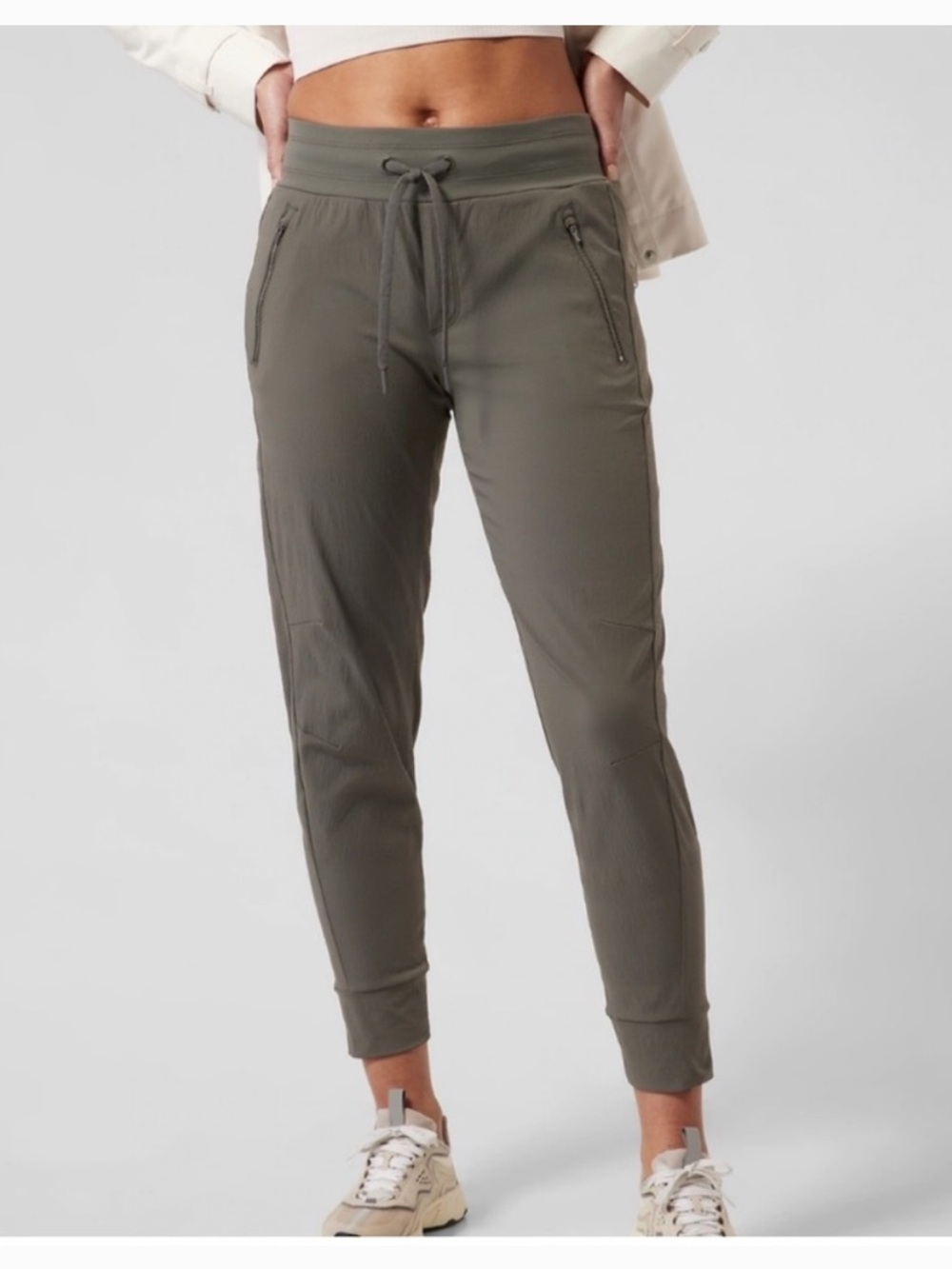 Athleta Olive Green Drawstring Joggers